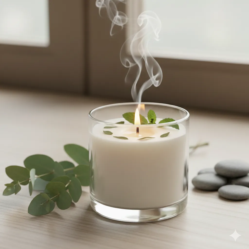 Eukalyptus ja minttu kynttilä